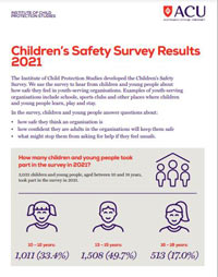Children’s Safety Survey results 2021